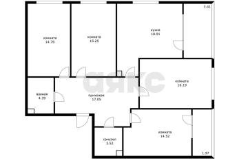 Фото №2: 4-комнатная квартира 103 м² - Знаменский, мкр. Родные Просторы, ул. Природная, 10Бк22