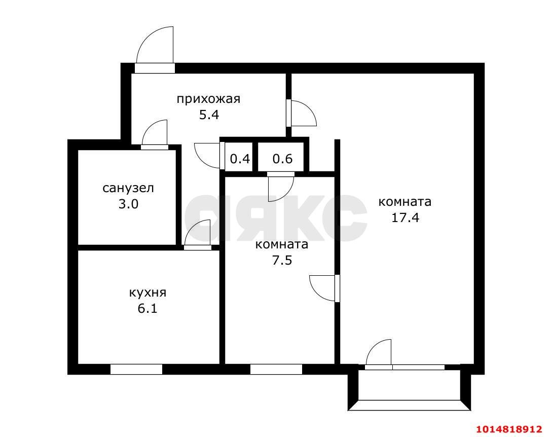 Фото №11: 2-комнатная квартира 40 м² - Краснодар, Фестивальный, ул. имени Тургенева, 110