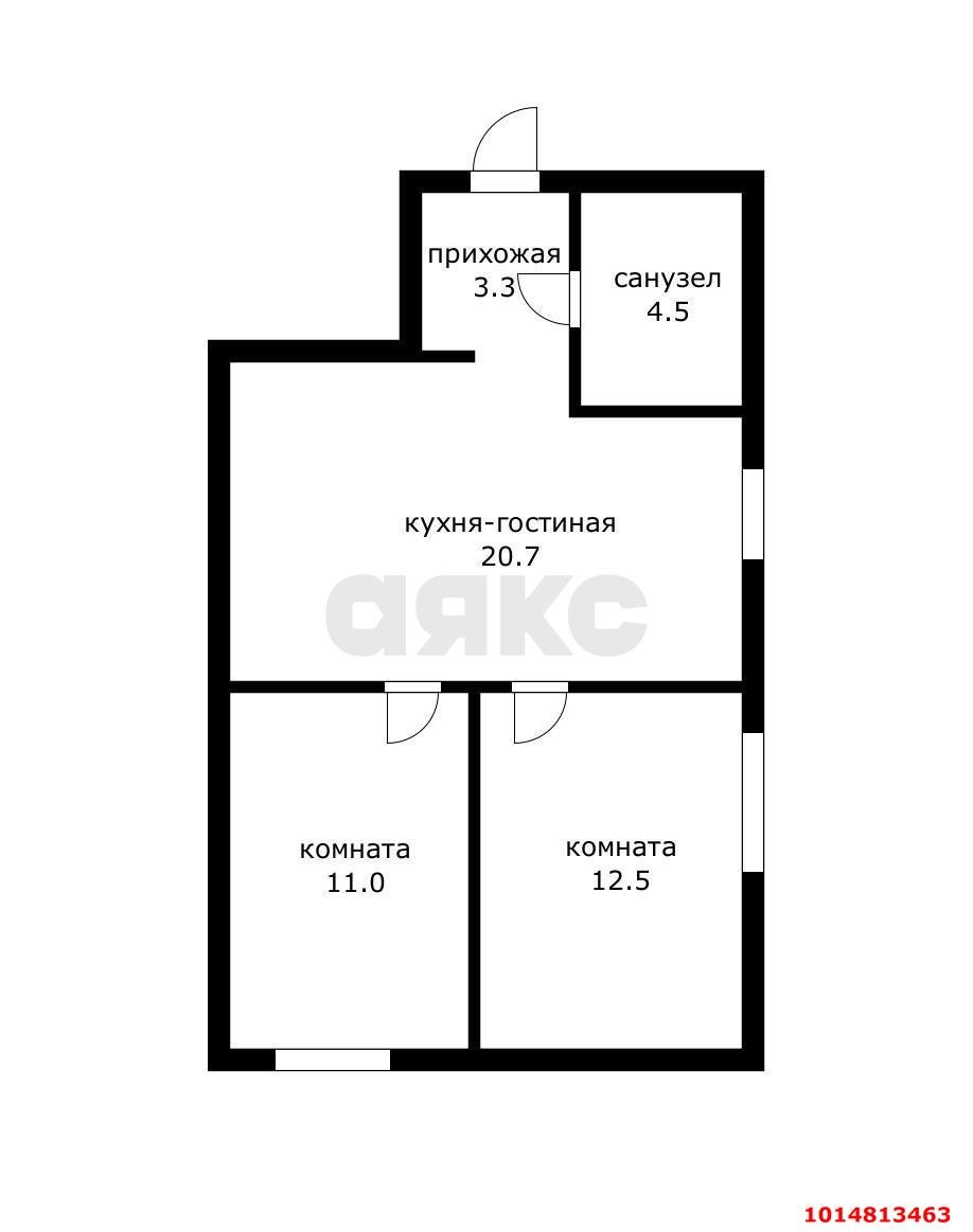 Фото №15: 2-комнатная квартира 52 м² - Краснодар, Калинино, ул. Российская, 357