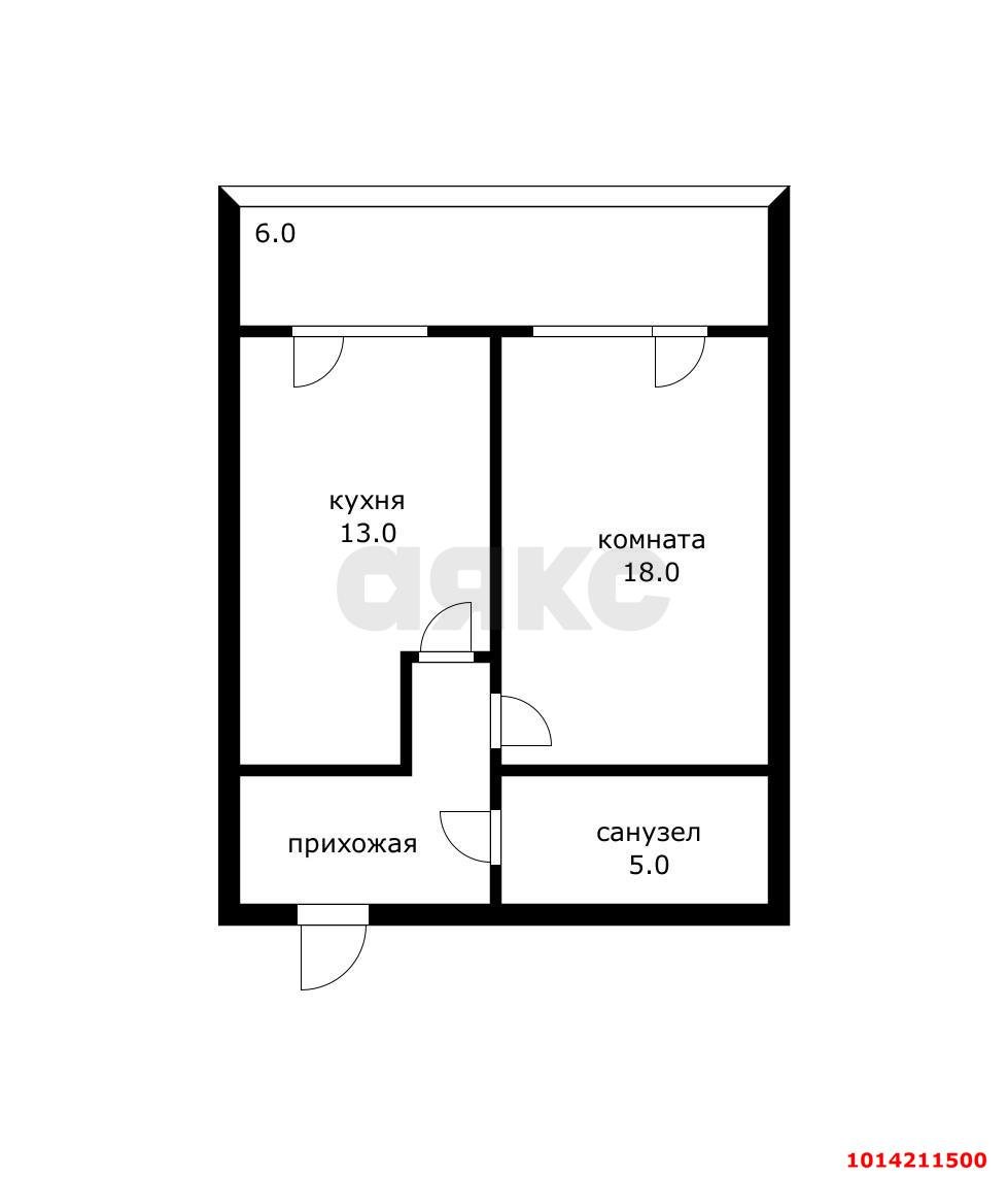 Фото №19: 1-комнатная квартира 52 м² - Краснодар, Завод Радиоизмерительных Приборов, ул. Кадетская, 9