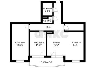 Фото №1: 3-комнатная квартира 87 м² - Краснодар, мкр. 6-й квартал, ул. Боспорская, 10