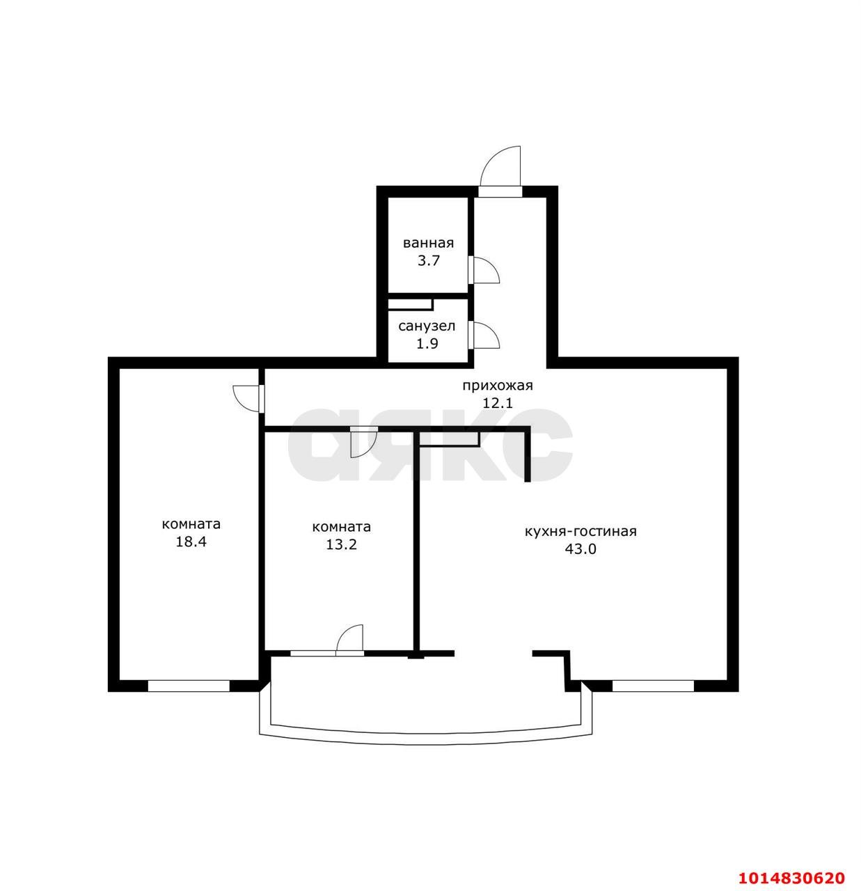 Фото №14: 3-комнатная квартира 87 м² - Краснодар, 6-й квартал, ул. Боспорская, 10