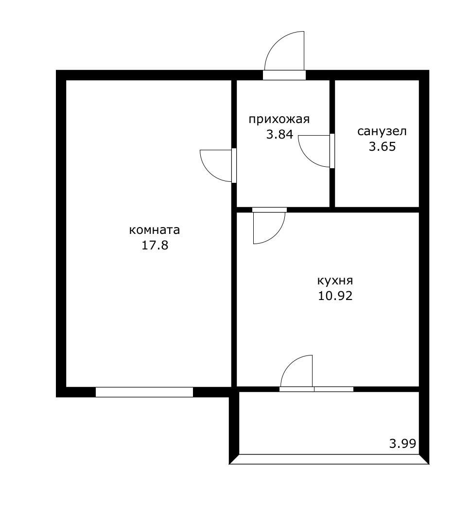 Фото №14: 1-комнатная квартира 35 м² - Краснодар, Прикубанский внутригородской округ, мкр. Московский, ул. имени Николая Семеновича Котлярова, 7