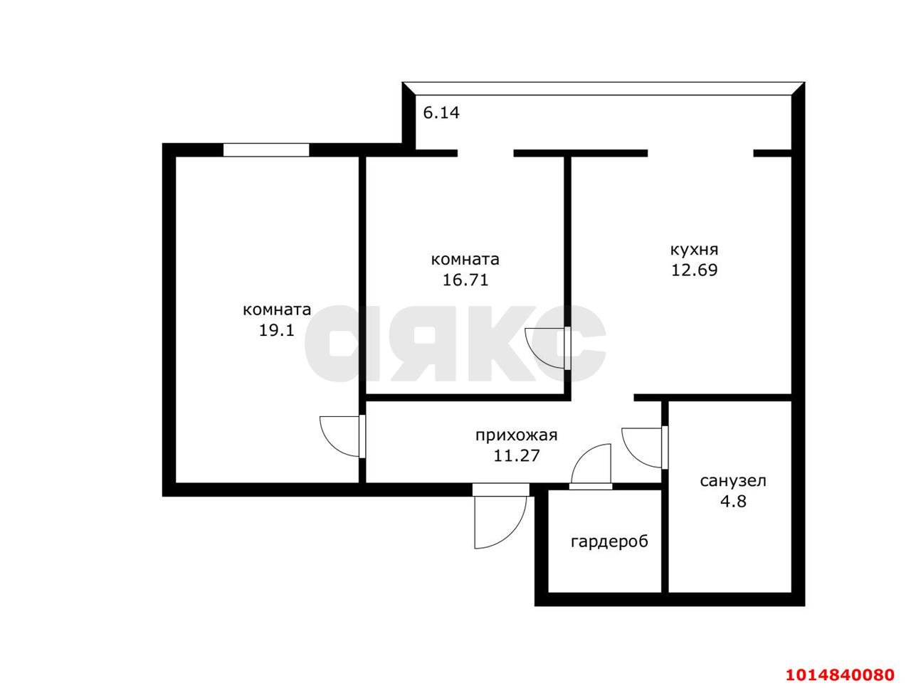 Фото №2: 2-комнатная квартира 70 м² - Краснодар, жилой комплекс Кремлёвские Ворота, ул. Кореновская, 2к3