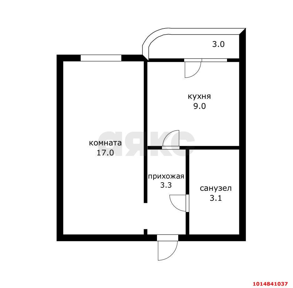 Фото №13: 1-комнатная квартира 36 м² - Краснодар, Музыкальный, ул. имени Мусоргского М.П., 11