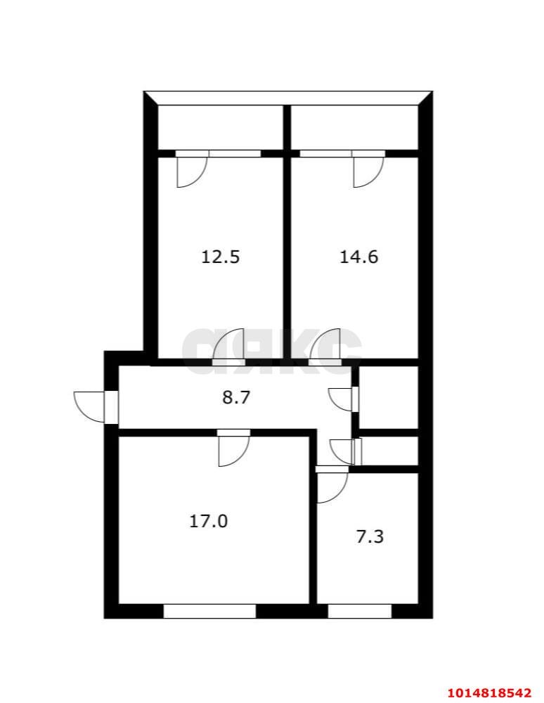 Фото №1: 3-комнатная квартира 67 м² - Белозёрный, Прикубанский внутригородской округ, 10