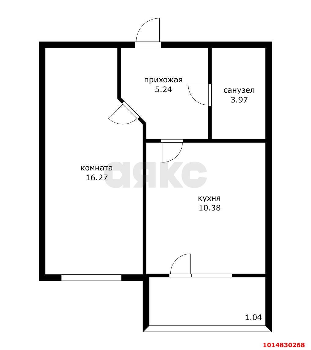 Фото №11: 1-комнатная квартира 40 м² - Новая Адыгея, ЖК Виноградъ, ул. Бжегокайская, 19к1