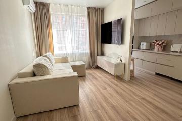 Фото №1: 2-комнатная квартира 47 м² - Краснодар, мкр. жилой комплекс Самолёт-6, ул. Ивана Беличенко, 92к2