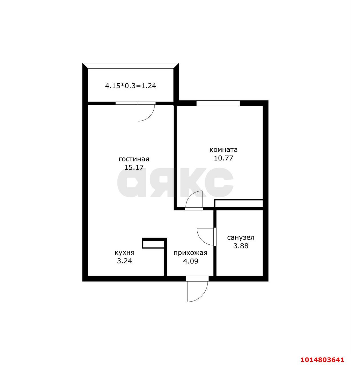 Фото №11: 1-комнатная квартира 37 м² - Краснодар, жилой комплекс Все Свои, ул. Колхозная, 5