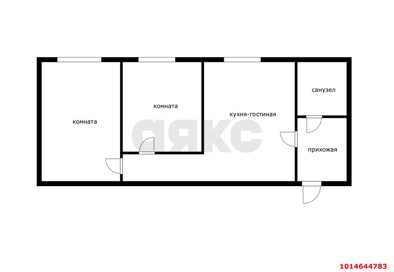 Фото №11: 2-комнатная квартира 58 м² - Краснодар, Музыкальный, ул. Чайковского, 25