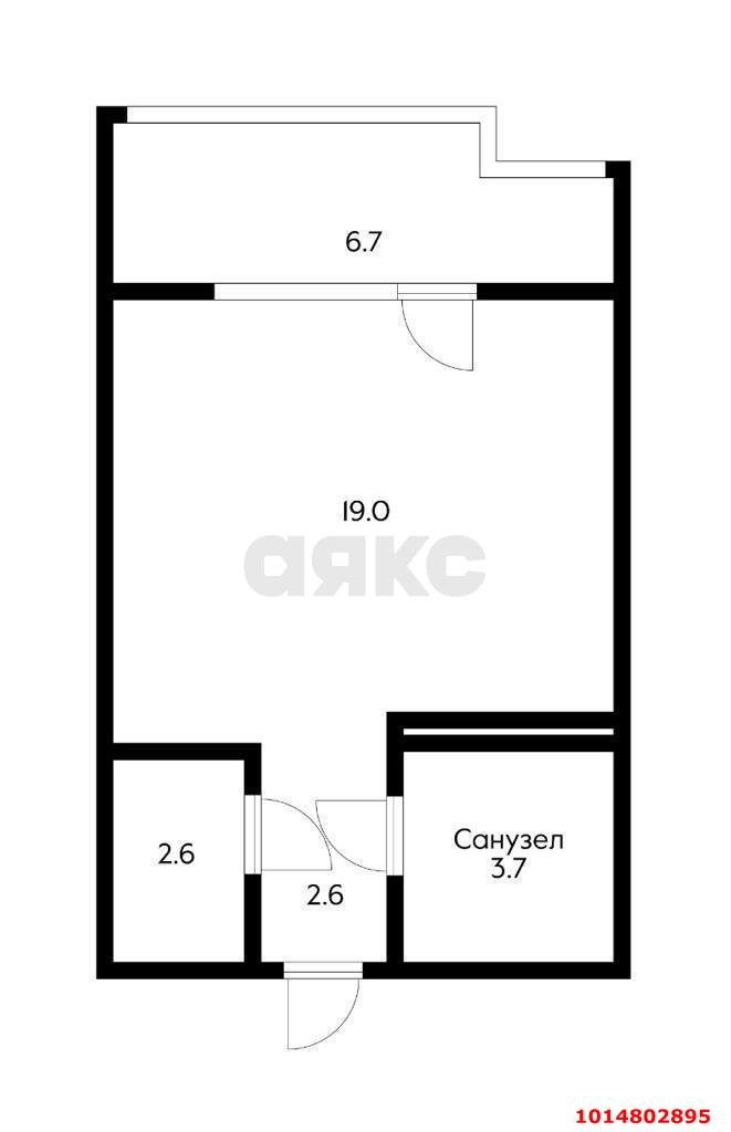 Фото №12: Студия 32 м² - Краснодар, ЖК Все Свои Вип, ул. Колхозная, 5/1