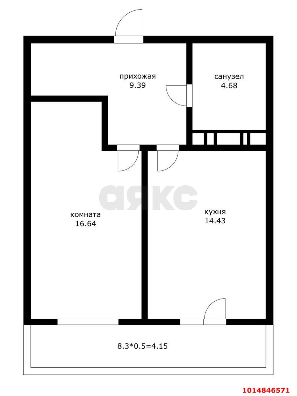 Фото №2: 1-комнатная квартира 49 м² - Краснодар, жилой комплекс Лучший, ул. Ростовское шоссе, 30/6