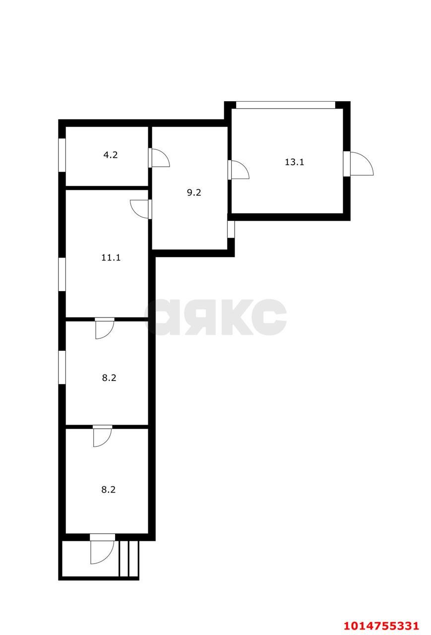 Фото №9: 1-комнатная квартира 41 м² - Краснодар, Центральный, пер. Насыпной, 11