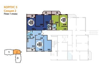 Фото №5: 2-комнатная квартира 56 м² - Берёзовый, мкр. жилой комплекс Молодёжный-2, ул. имени Профессора Малигонова, 48