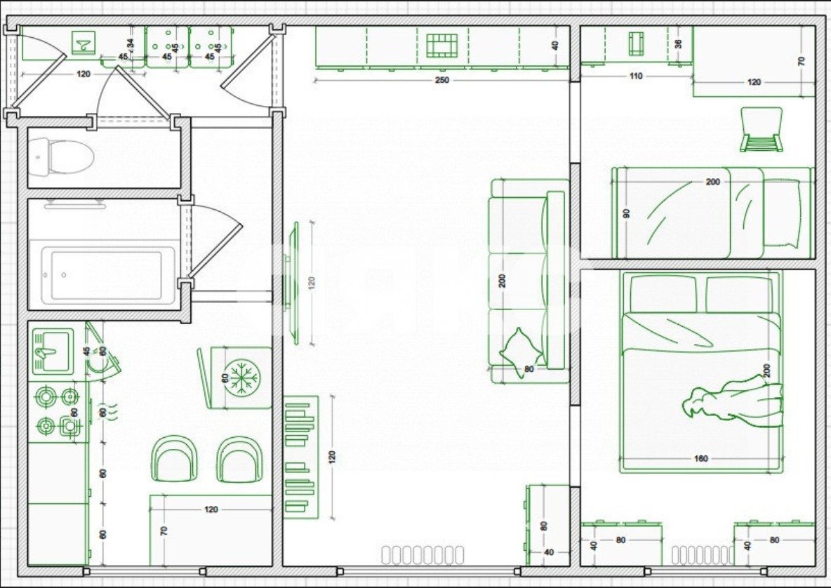 Фото №15: 3-комнатная квартира 47 м² - Плавск, ул. Победы, 38