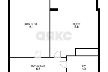 Фото №3: 1-комнатная квартира 45 м² - Яблоновский, ул. Тургеневское Шоссе, 1Гк1