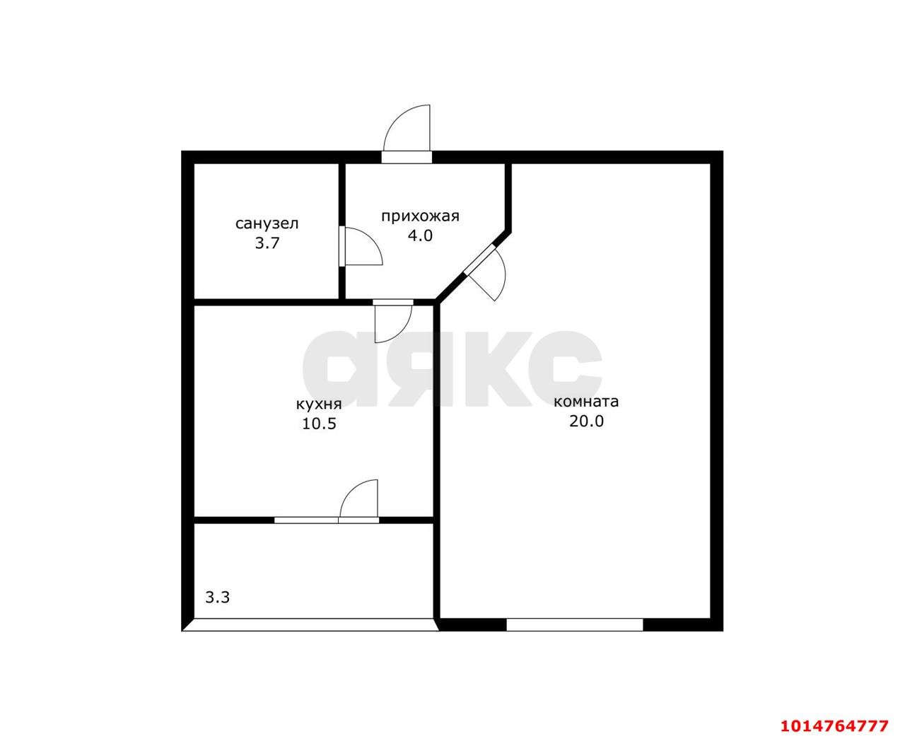 Фото №13: 1-комнатная квартира 40 м² - Новая Адыгея, ул. Бжегокайская, 29Б