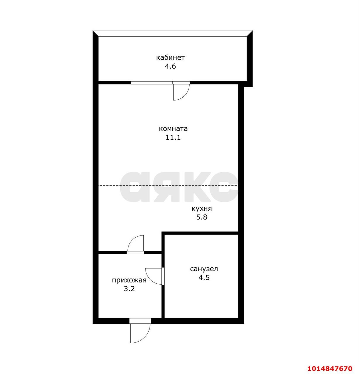 Фото №2: Студия 29 м² - Краснодар, Прикубанский внутригородской округ, мкр. ЖК Бауинвест, ул. имени 40-летия Победы, 184к1