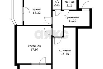 Фото №3: 2-комнатная квартира 62 м² - Краснодар, мкр. 1-й квартал, ул. Домбайская, 61