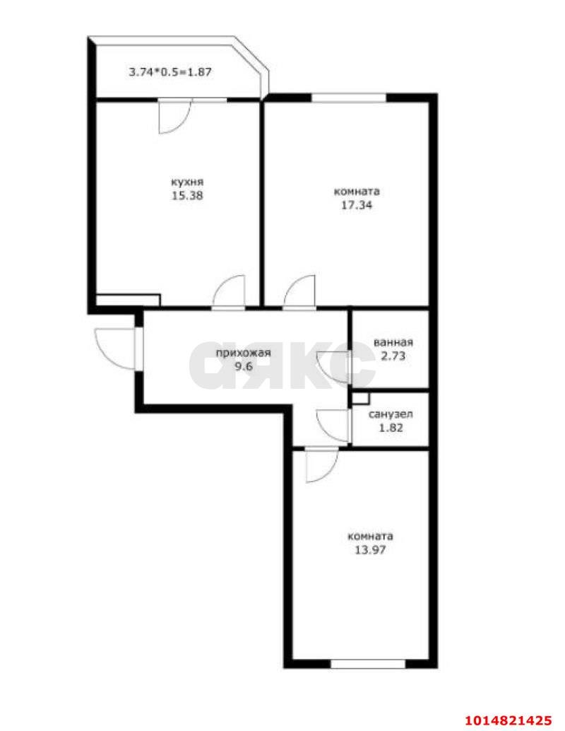 Фото №5: 2-комнатная квартира 64 м² - Краснодар, ЖК Губернский, ул. им. Героя Яцкова И.В., 17