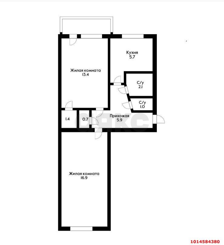 Фото №18: 2-комнатная квартира 50 м² - Краснодар, Фестивальный, ул. Рашпилевская, 335