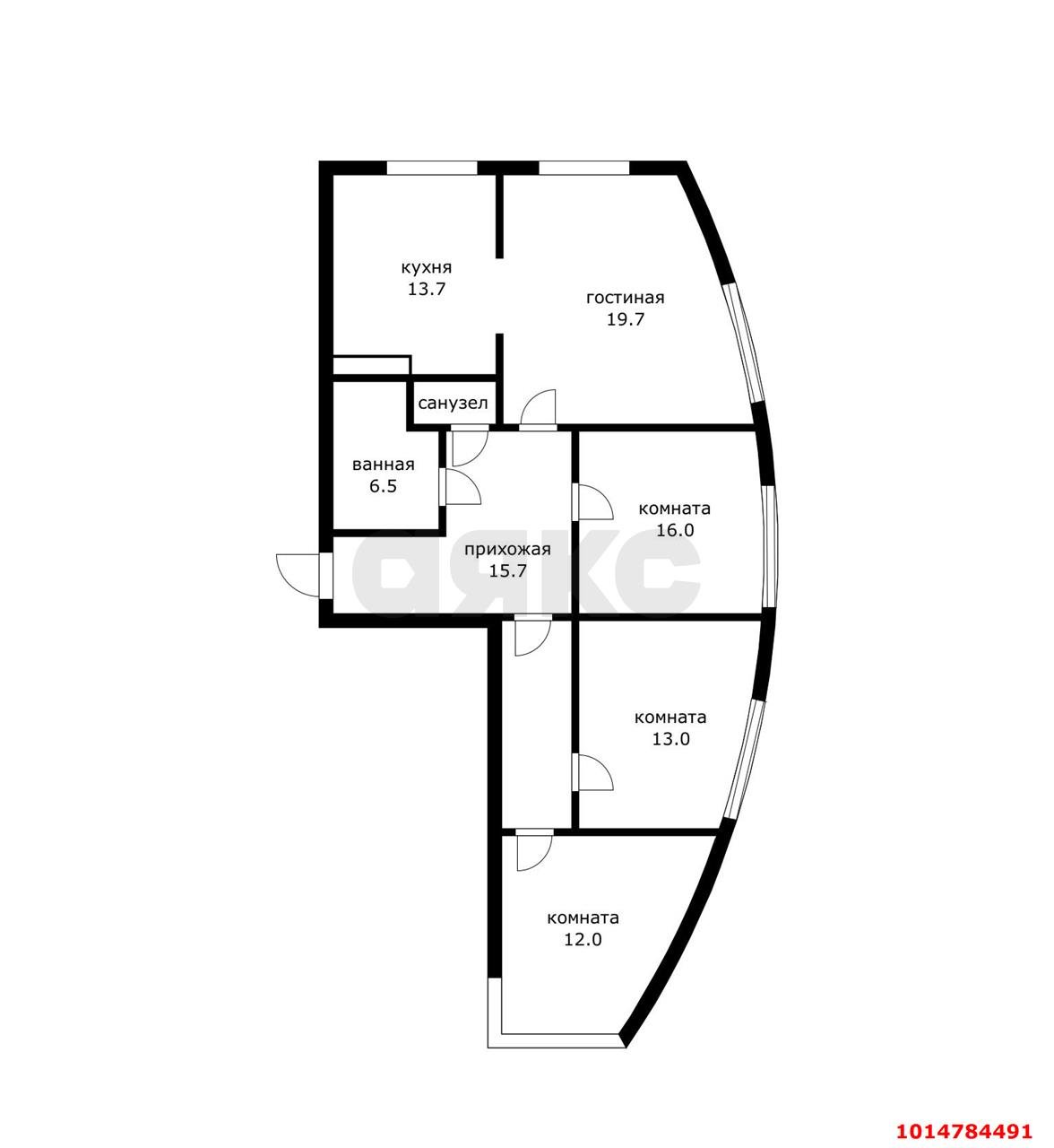 Фото №18: 4-комнатная квартира 102 м² - Краснодар, ЖК Маршал, ул. Гаражная, 87