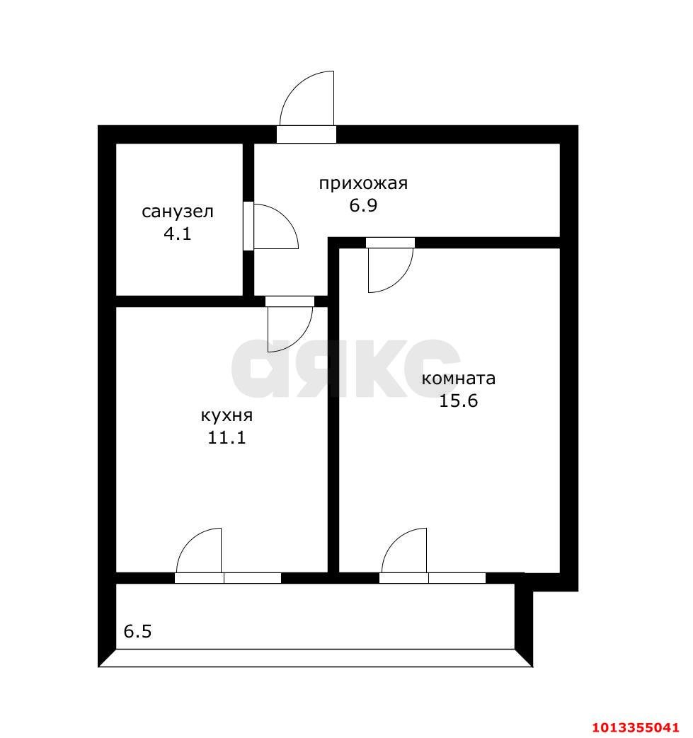 Фото №6: 1-комнатная квартира 37 м² - Новая Адыгея, ЖК Виноград 2, ул. Бжегокайская, 25/1к12