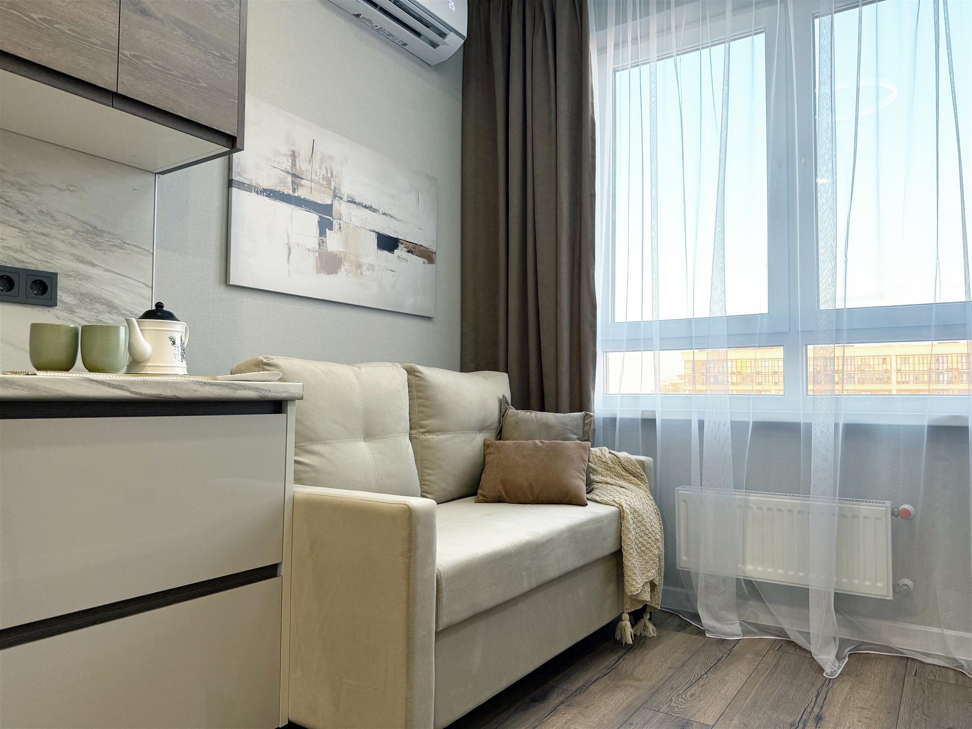 Фото №7: 1-комнатная квартира 39 м² - Краснодар, Прикубанский внутригородской округ, мкр. жилой комплекс Самолёт-6, ул. Ивана Беличенко, 90к1