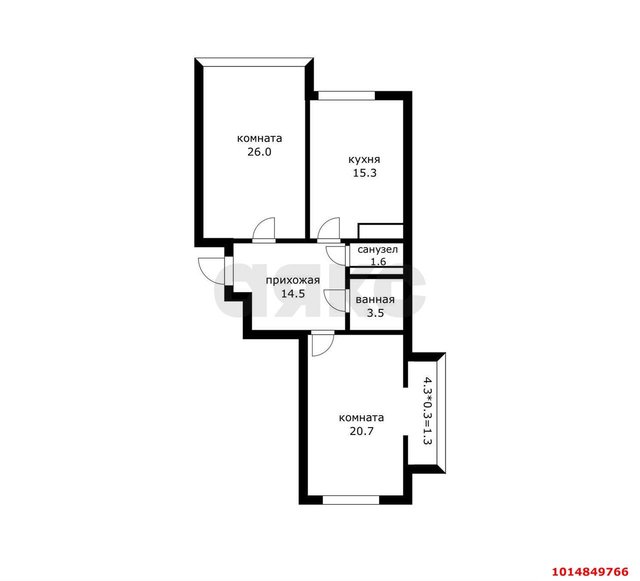 Фото №17: 2-комнатная квартира 84 м² - Краснодар, Западный внутригородской округ, ул. Кожевенная, 42/1