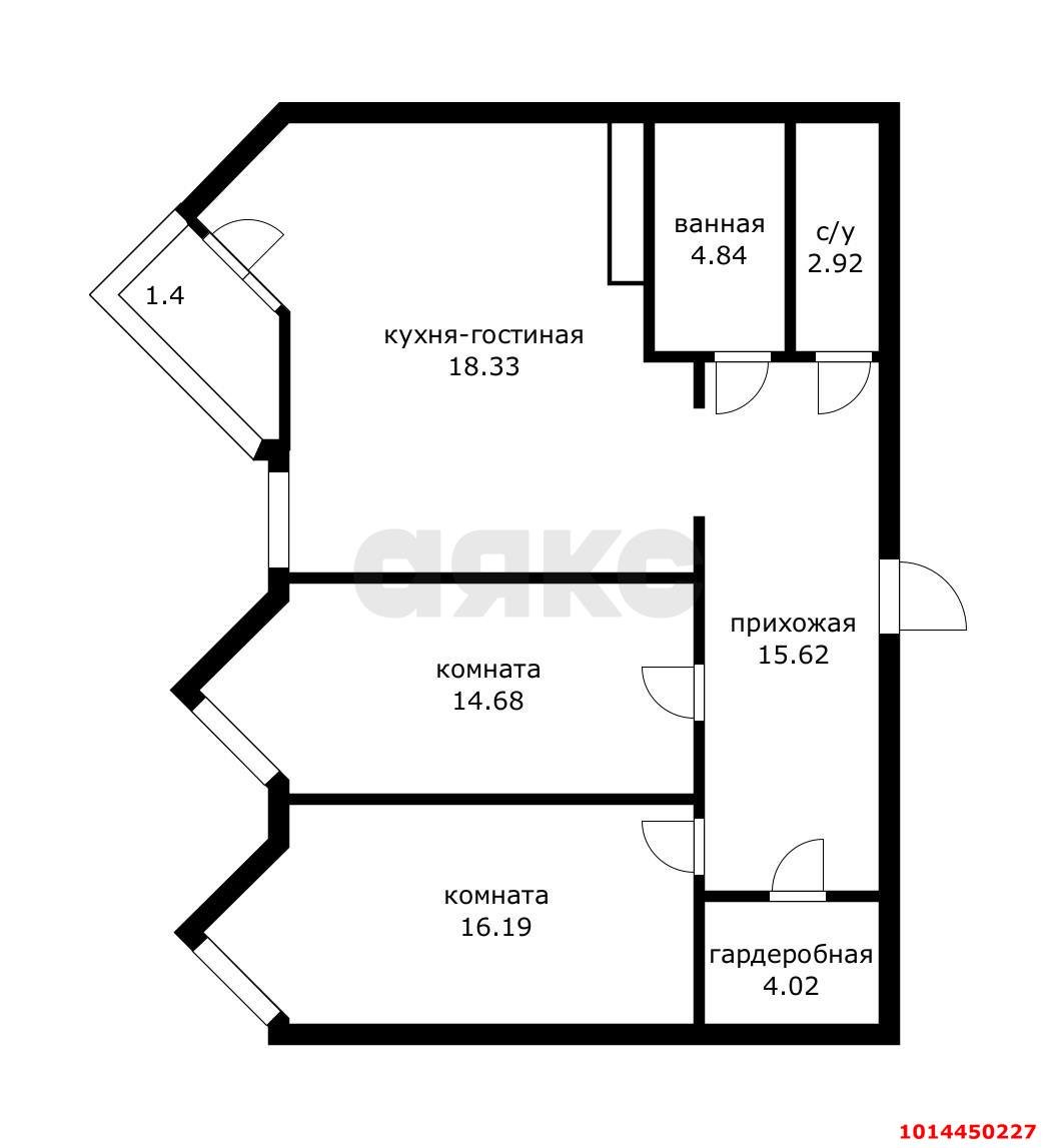 Фото №13: 3-комнатная квартира 85 м² - Краснодар, Пашковский, ул. Леонида Лаврова, 4