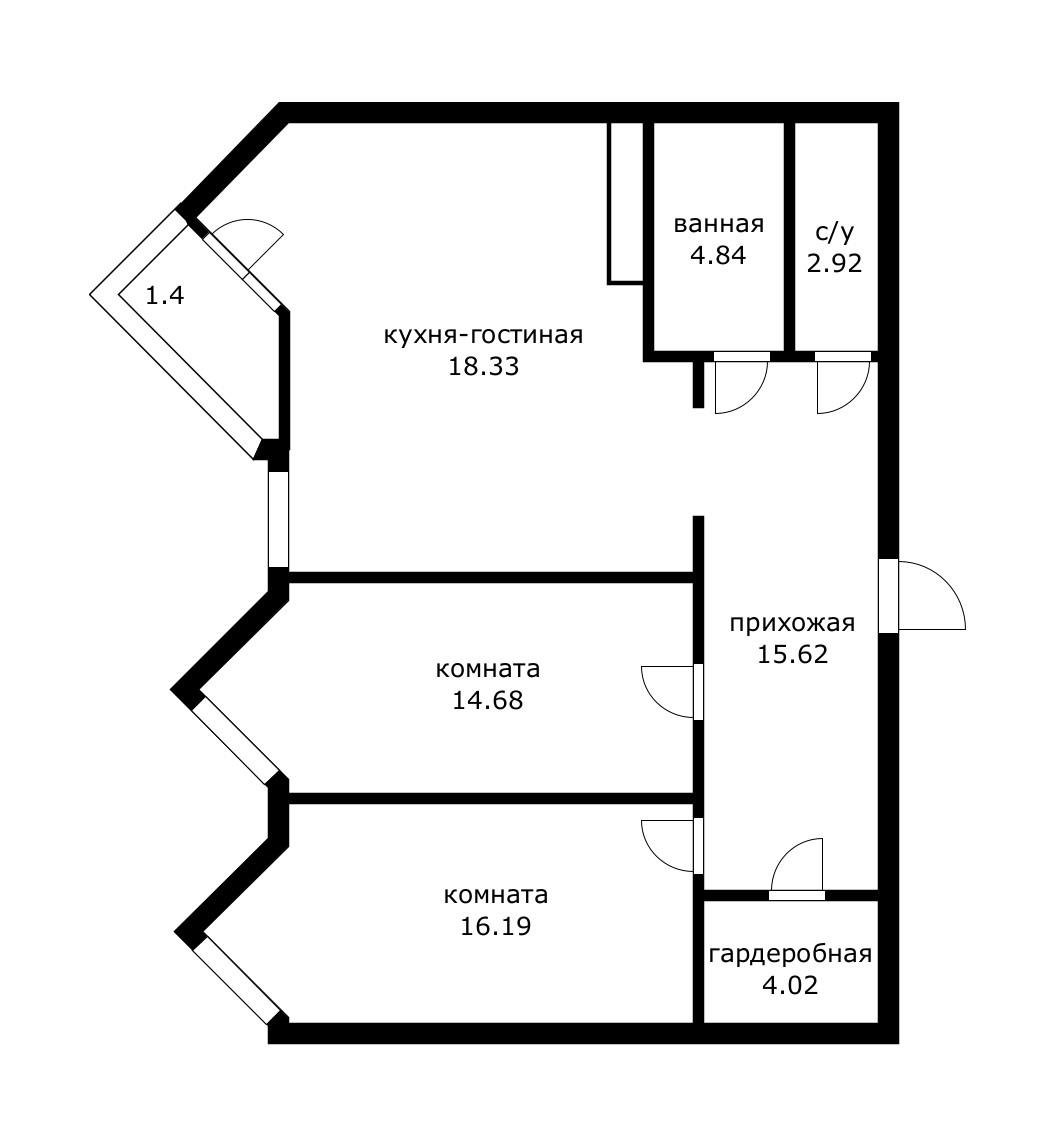 Фото №13: 3-комнатная квартира 85 м² - Краснодар, Пашковский, мкр. Карасунский внутригородской округ, ул. Леонида Лаврова, 4