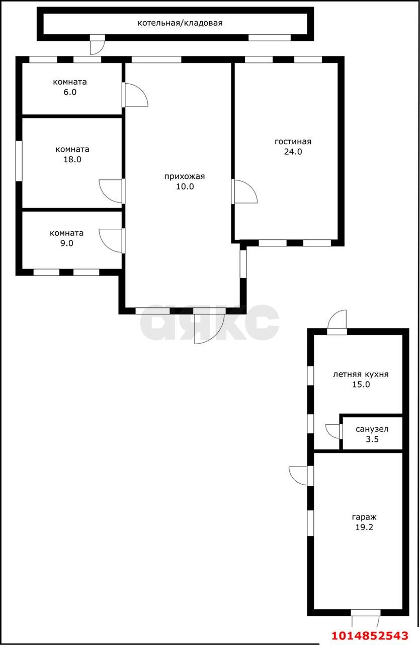 Фото №6: Дом 61 м² + 4 сот. - Яблоновский, ул. Шовгенова, 40