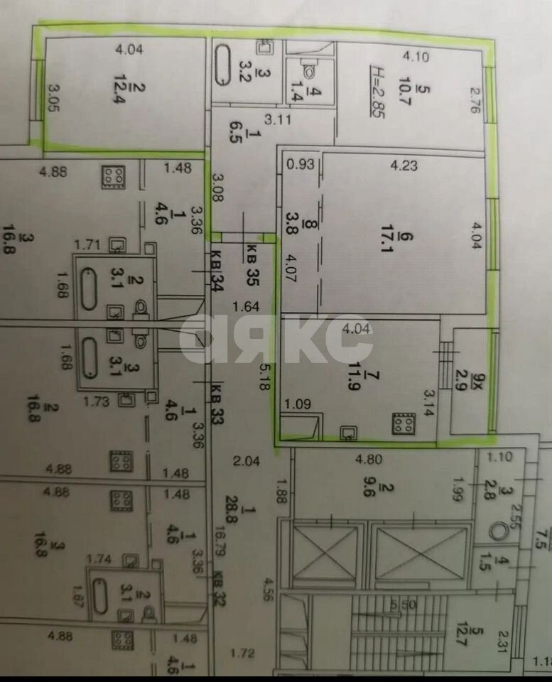 Фото №15: 3-комнатная квартира 68 м² - Ростов-на-Дону, жилой комплекс Красные Ворота, пер. Суздальский, 23