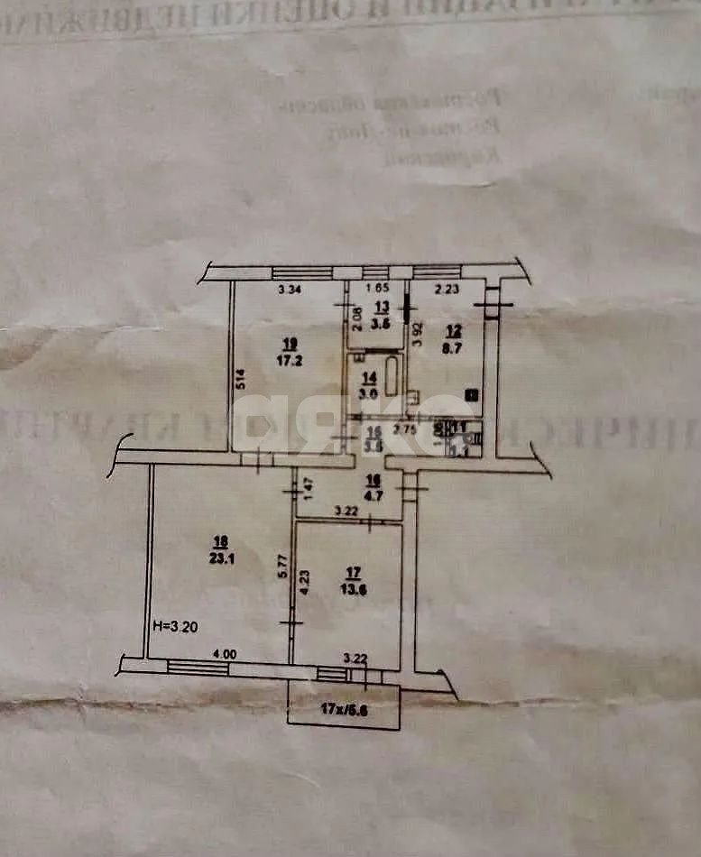 Фото №3: 3-комнатная квартира 80 м² - Ростов-на-Дону, Кировский, пр-кт Чехова, 68