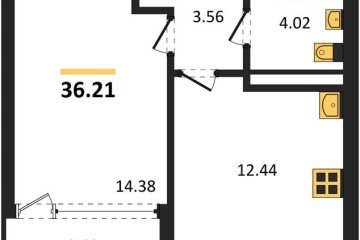 Фото №1: 1-комнатная квартира 36 м² - Краснодар, мкр. Черёмушки, 