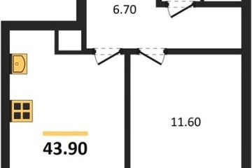 Фото №1: 1-комнатная квартира 43 м² - Краснодар, мкр. Прикубанский внутригородской округ, 