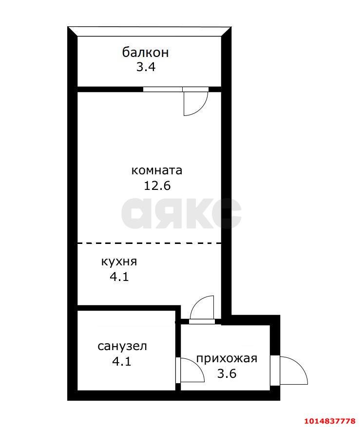 Фото №2: Студия 27 м² - Краснодар, жилой комплекс Мелодия, ул. Гидростроителей, 59/2