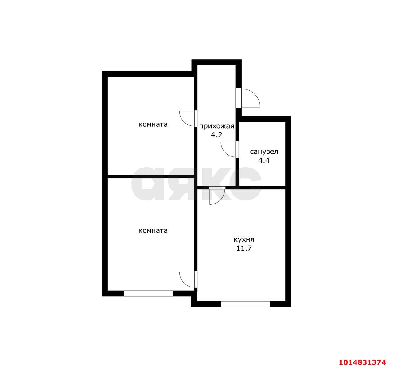 Фото №5: 1-комнатная квартира 45 м² - Российский, мкр. Прикубанский внутригородской округ, ул. Бигдая, 8