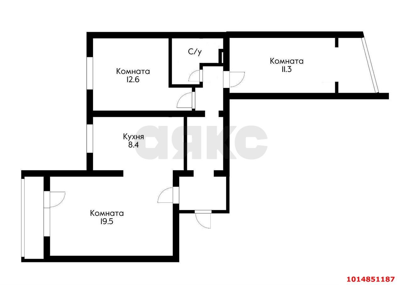 Фото №19: 3-комнатная квартира 72 м² - Краснодар, Комсомольский, ул. Сормовская, 104