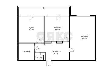 Фото №5: 2-комнатная квартира 59 м² - Краснодар, мкр. Юбилейный, ул. Рождественская набережная, 3