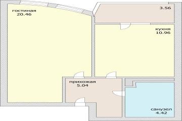 Фото №4: 1-комнатная квартира 39 м² - Краснодар, мкр. Карасунский внутригородской округ, ул. Уральская, 100/5