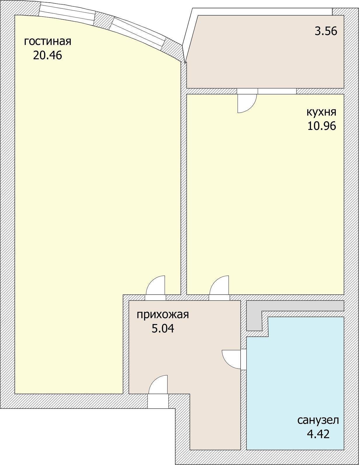 Фото №4: 1-комнатная квартира 39 м² - Краснодар, ЖК Альфа, Хлопчато-бумажный Комбинат, жилой комплекс Кино, мкр. Карасунский внутригородской округ, ул. Уральская, 100/5