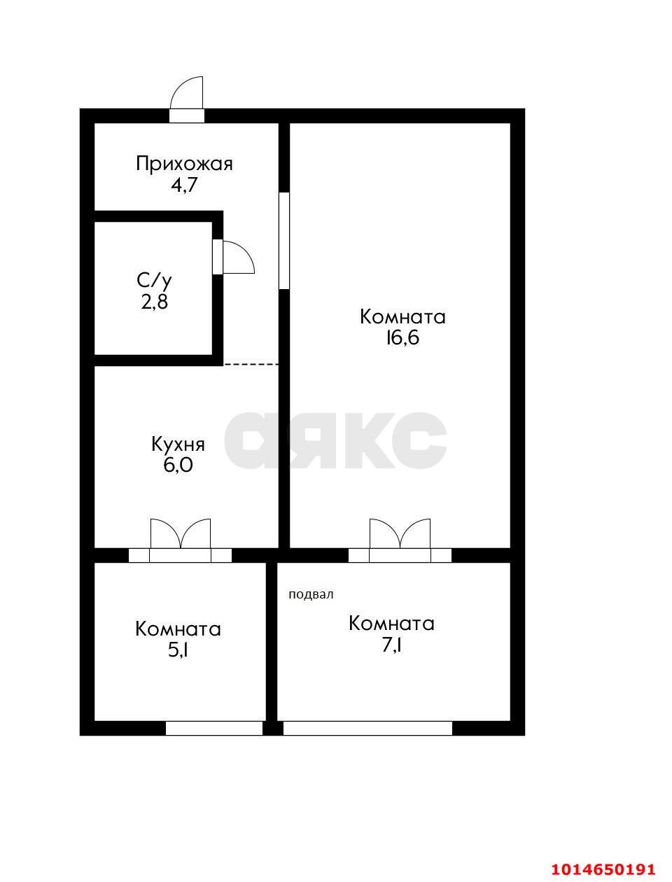 Фото №15: 1-комнатная квартира 42 м² - Краснодар, Гидростроителей, ул. имени Игнатова, 31