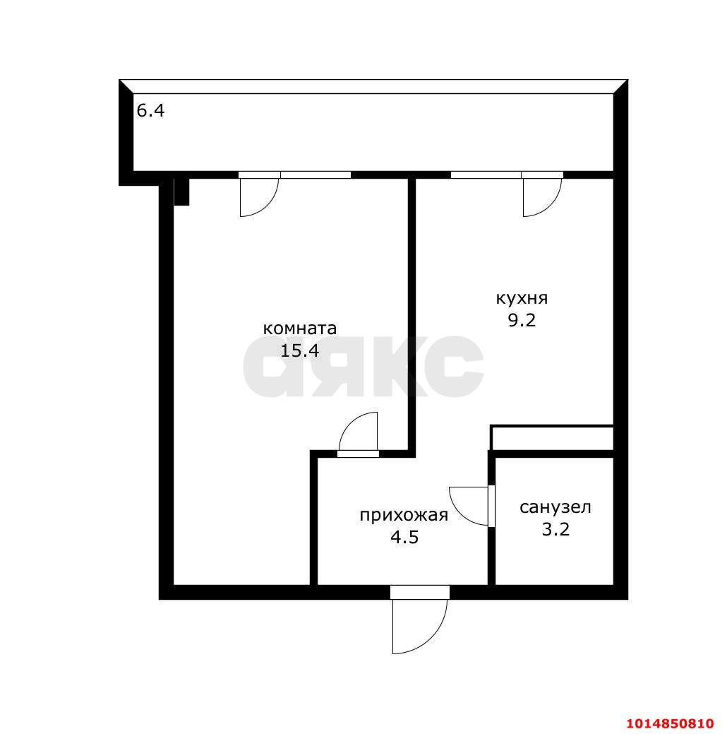 Фото №9: 1-комнатная квартира 39 м² - Краснодар, имени Петра Метальникова, ул. Петра Метальникова, 28
