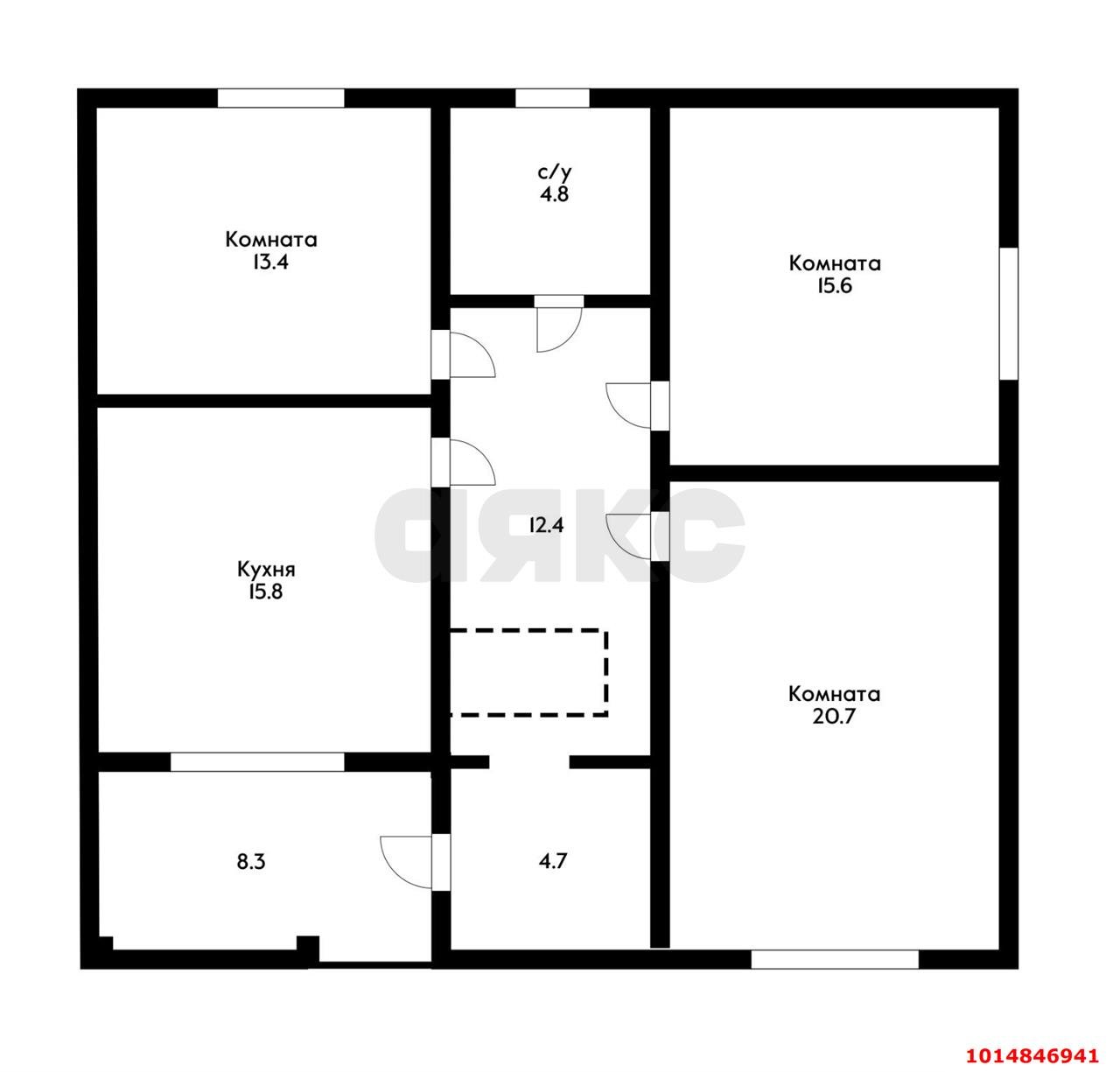 Фото №3: Дом 106 м² + 4 сот. - Янтарь, мкр. Прикубанский внутригородской округ, ул. Центральная, 637