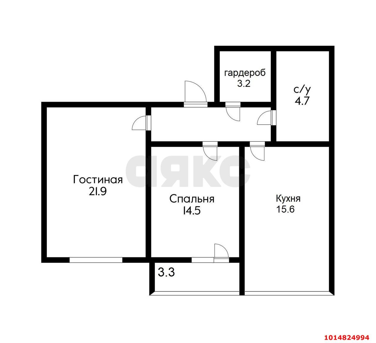 Фото №9: 2-комнатная квартира 68 м² - Краснодар, жилой комплекс Ставропольский, ул. Селезнёва, 4/13к1