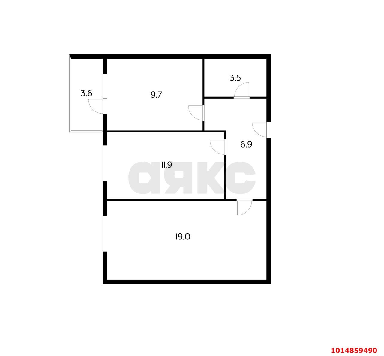 Фото №18: 2-комнатная квартира 51 м² - Краснодар, жилой комплекс Красивый, пер. Топольковый, 13