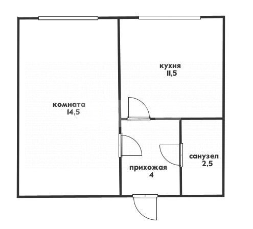 Фото №7: 1-комнатная квартира 32 м² - Бетта, 2К