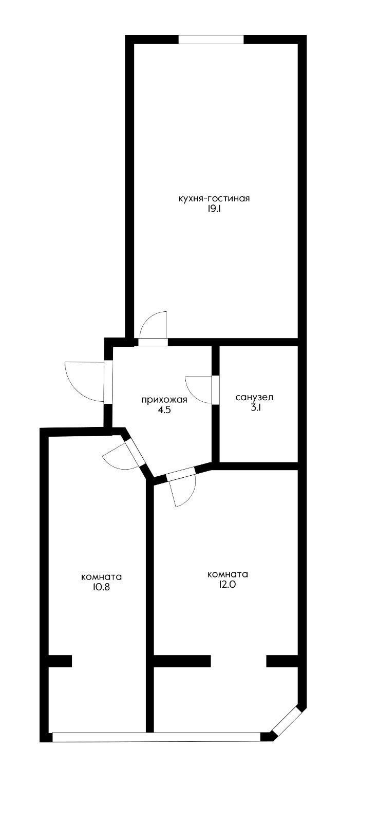 Фото №19: 2-комнатная квартира 52 м² - Краснодар, Музыкальный, ЖК Инсити, жилой комплекс Инсити, Прикубанский внутригородской округ, Завод Радиоизмерительных Приборов, мкр. имени Петра Метальникова, ул. Петра Метальникова, 7