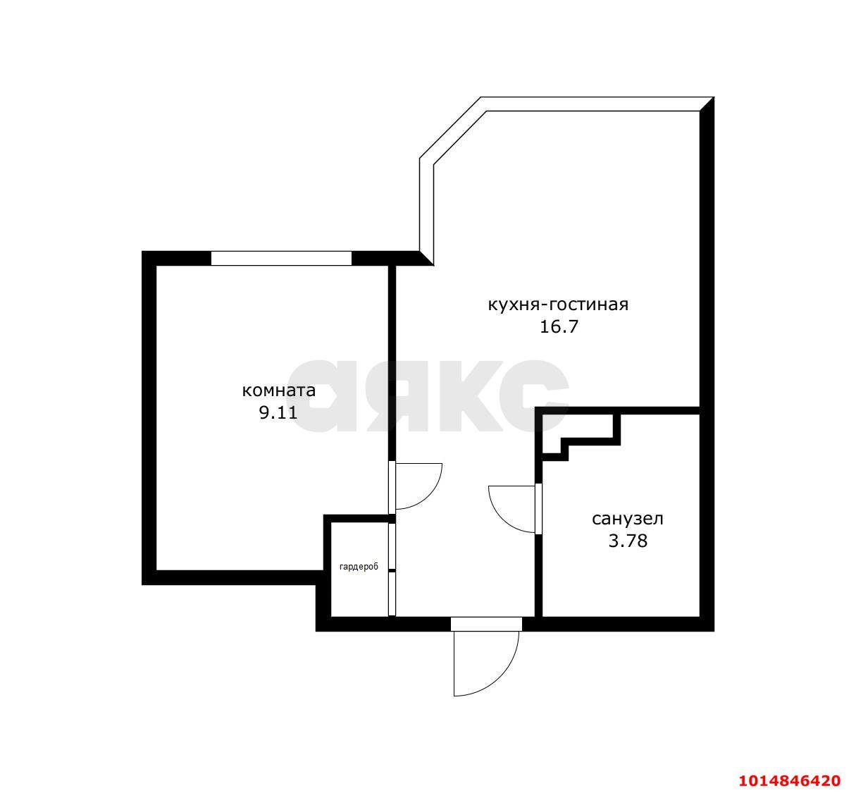 Фото №19: 1-комнатная квартира 29 м² - Краснодар, Прикубанский внутригородской округ, мкр. Достояние, ул. Григория Булгакова, 7к1
